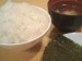 ごはん・みそ汁・のり